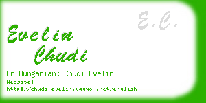 evelin chudi business card